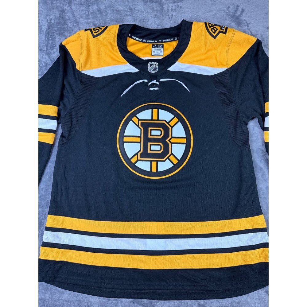 Size 56 - $180 Boston Bruins Fanatics Home Premium Jersey NHL - Black